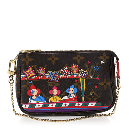 Louis Vuitton Monogram 2020 Christmas Animation Bumper Cars Mini Pochette Accessories Coquelicot 1 of 6