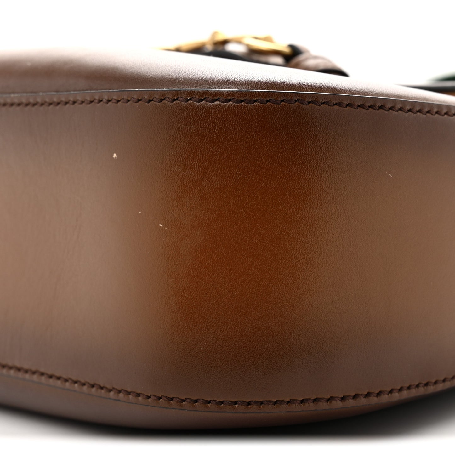 Calfskin Medium Lady Web Shoulder Bag Cuir