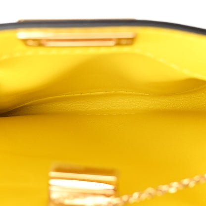 Fendi Nappa Nano Peekaboo Satchel Limone 5 of 12
