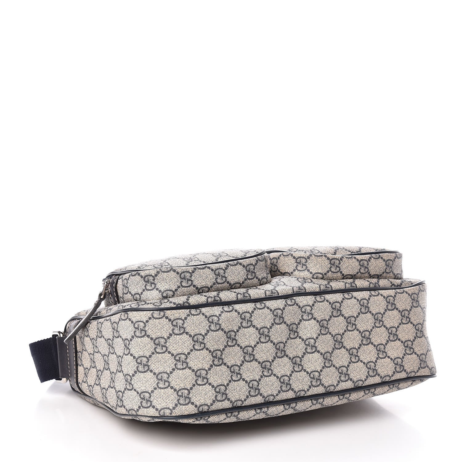 Gucci GG Plus Monogram Front Pocket Messenger Navy 4 of 10