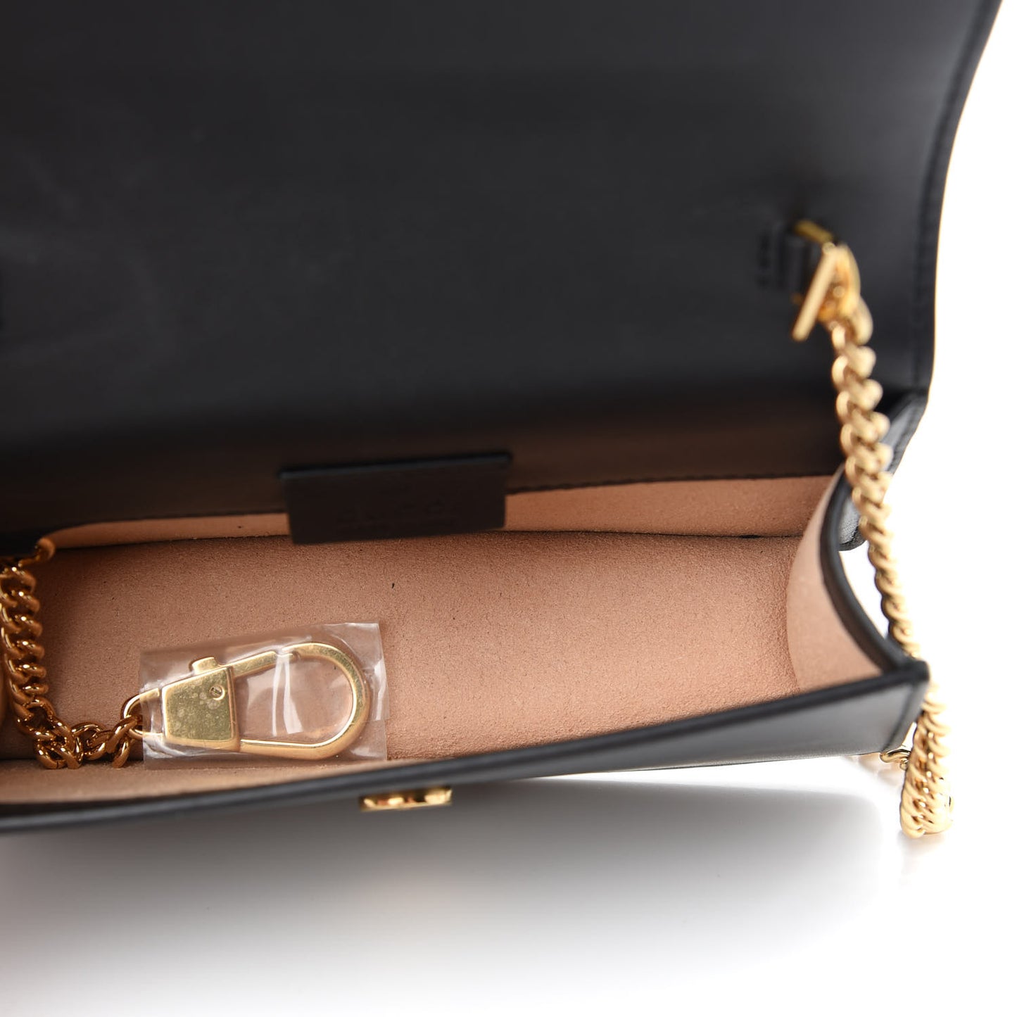 Calfskin Super Mini Sylvie Chain Shoulder Bag Black