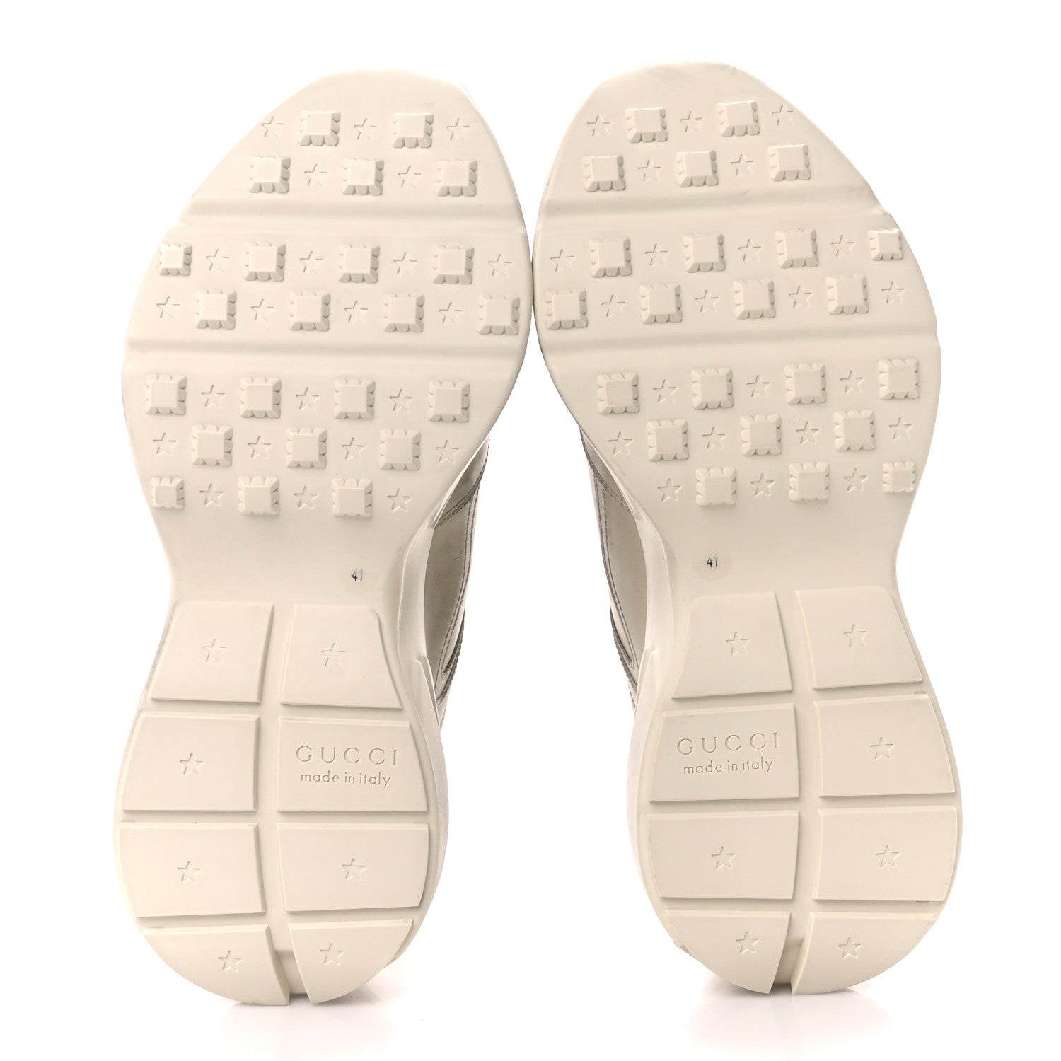 Gucci X PABLO DELCIELO Apollo Calfskin Strawberry Print Womens Rhyton Sneakers 41 Ivoire 5 of 10