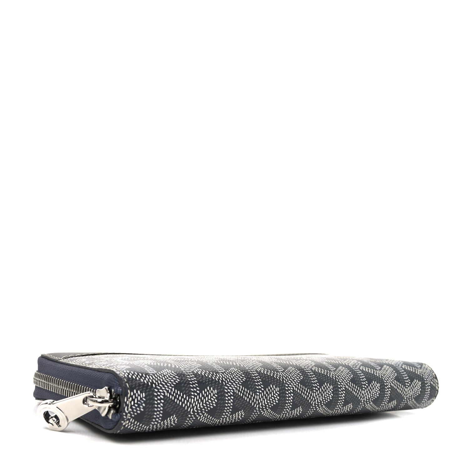 Goyard Goyardine Matignon Zip Around GM Wallet Grey 4 of 7