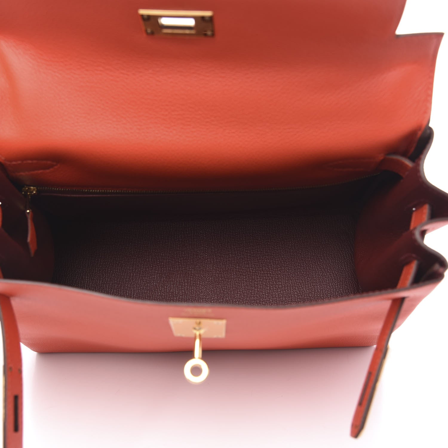 Hermes Taurillon Novillo Verso Kelly Retourne 28 Capucine 5 of 10