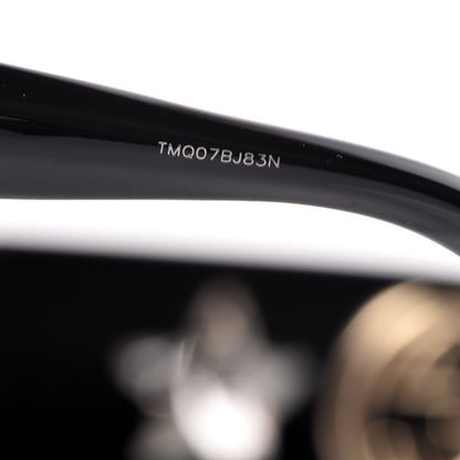 Gucci Round Frame Star Sunglasses GG0208S Black 6 of 9