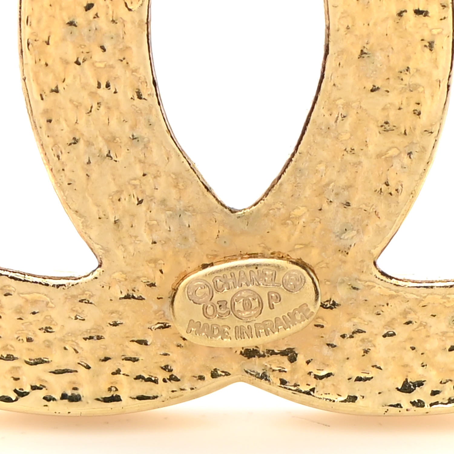 Chanel CC Brooch Gold 4 of 4