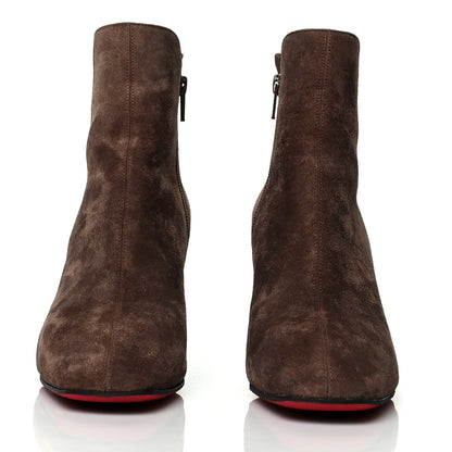 Christian Louboutin Suede Ankle Boots 38 Brown 2 of 7