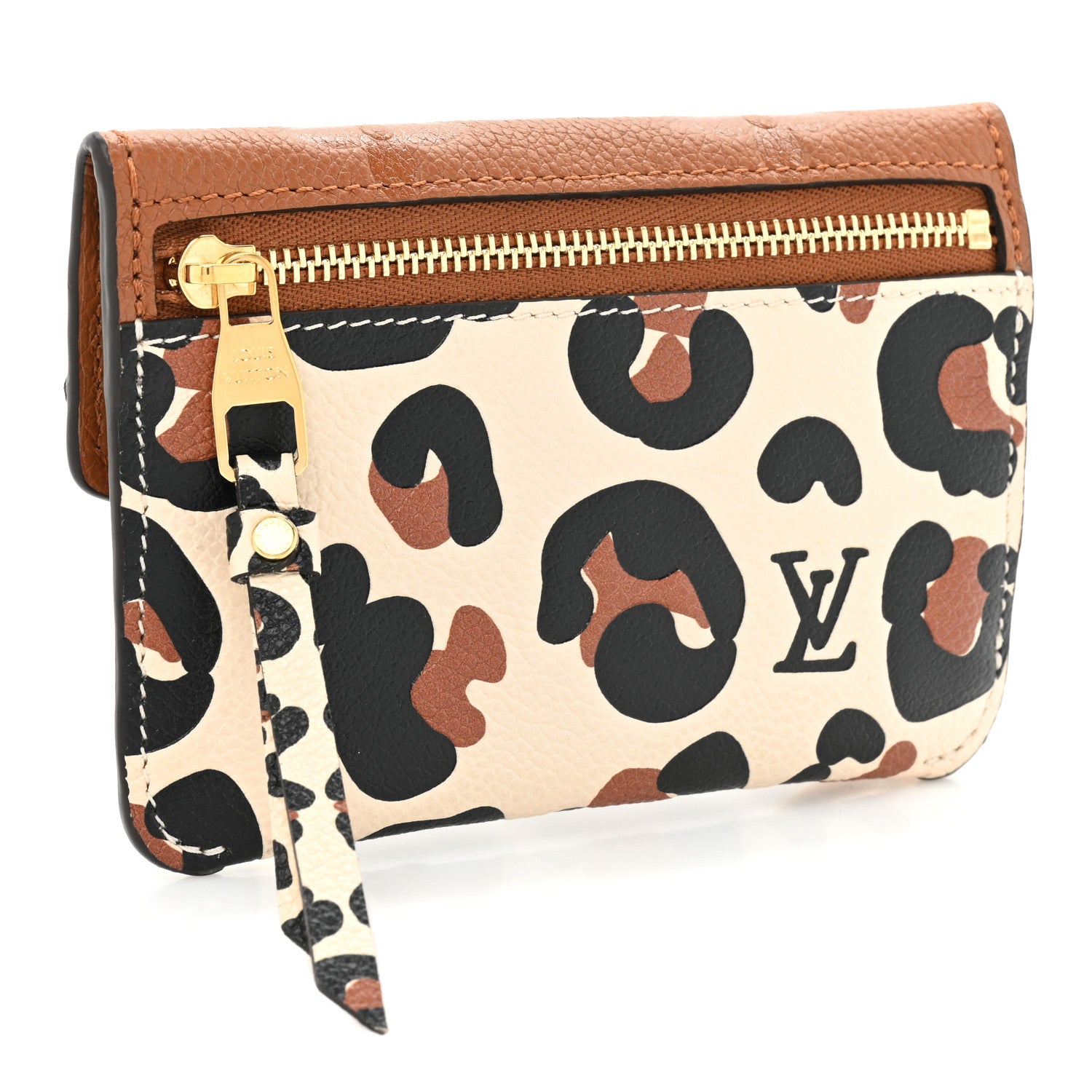 Louis Vuitton Empreinte Monogram Giant Wild At Heart Key Pouch Caramel 3 of 9
