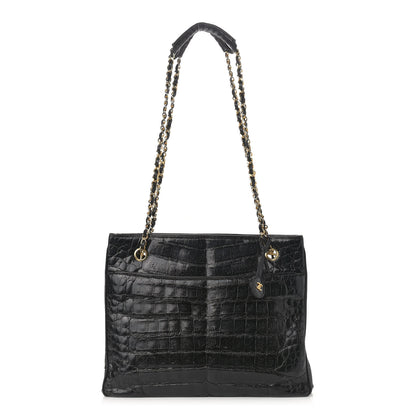 Chanel Alligator Tote Black 1 of 18