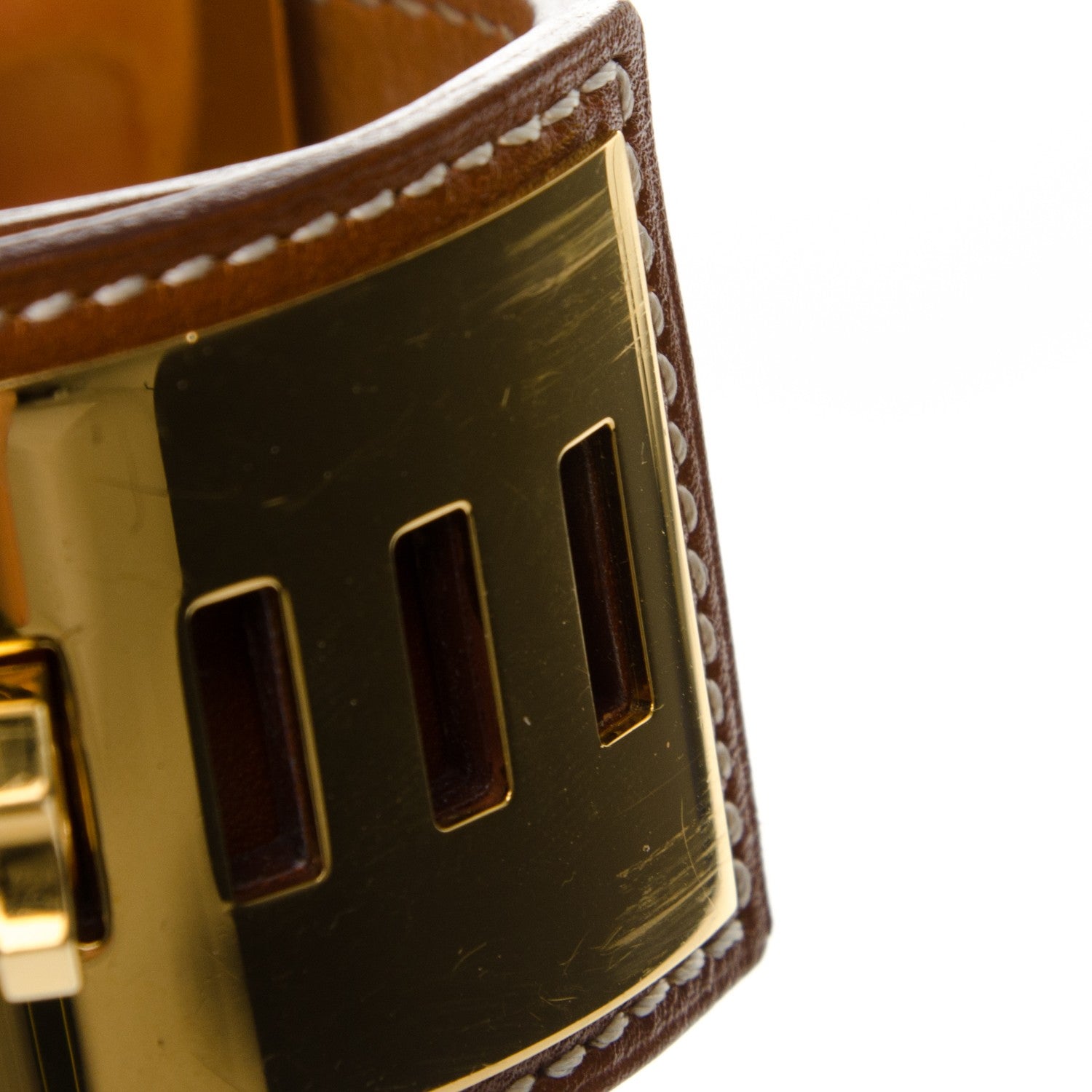 Hermes Barenia Collier De Chien CDC Bracelet S Fauve 8 of 8