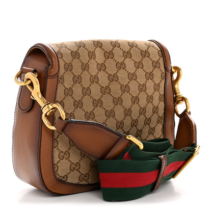 Gucci Monogram Medium Lady Web Shoulder Bag Beige Cuir 3 of 14