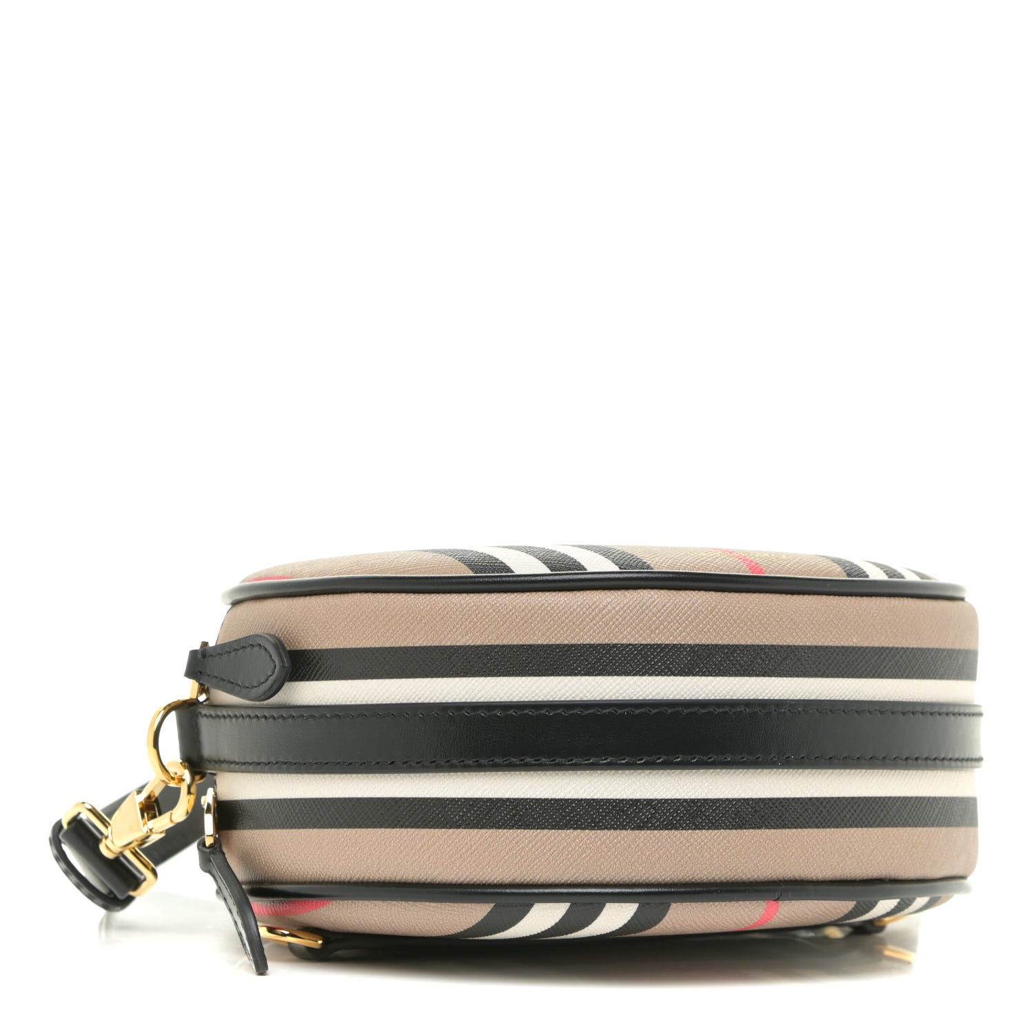 Burberry E-Canvas Calfskin Icon Stripe Louise Bag Archive Beige 4 of 12