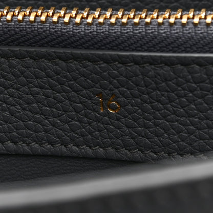 Celine Grained Calfskin Small 16 Top Handle Bag Storm 8 of 13