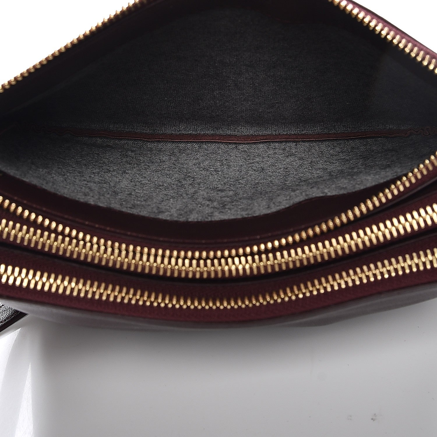 Celine Smooth Lambskin Small Trio Crossbody Bag Bordeaux 6 of 9