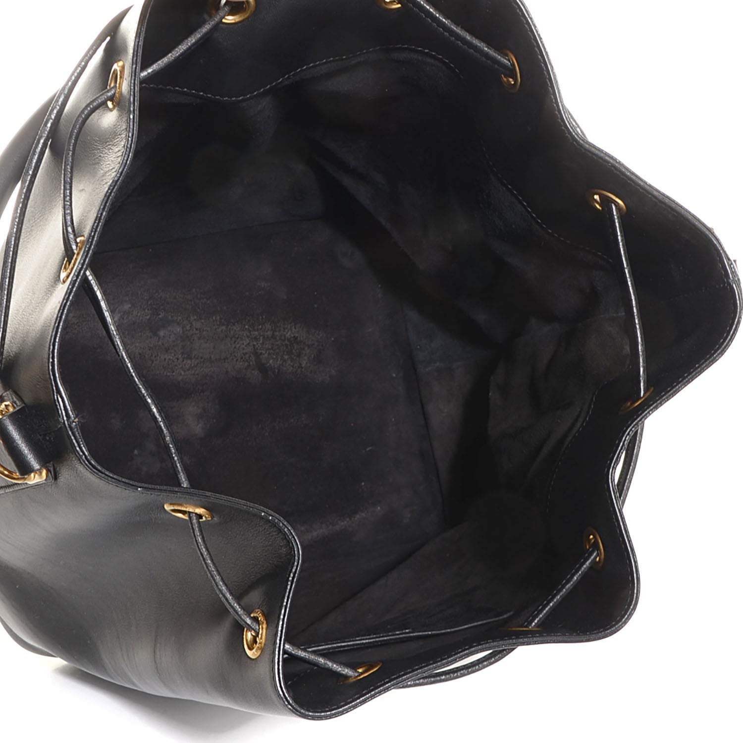 Saint Laurent Calfskin Large Emmanuelle Bucket Bag Black 5 of 8