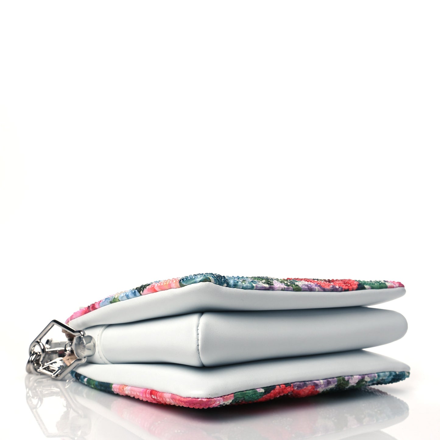 Satin Crystal Embellished Monogram Coussin BB Multicolor