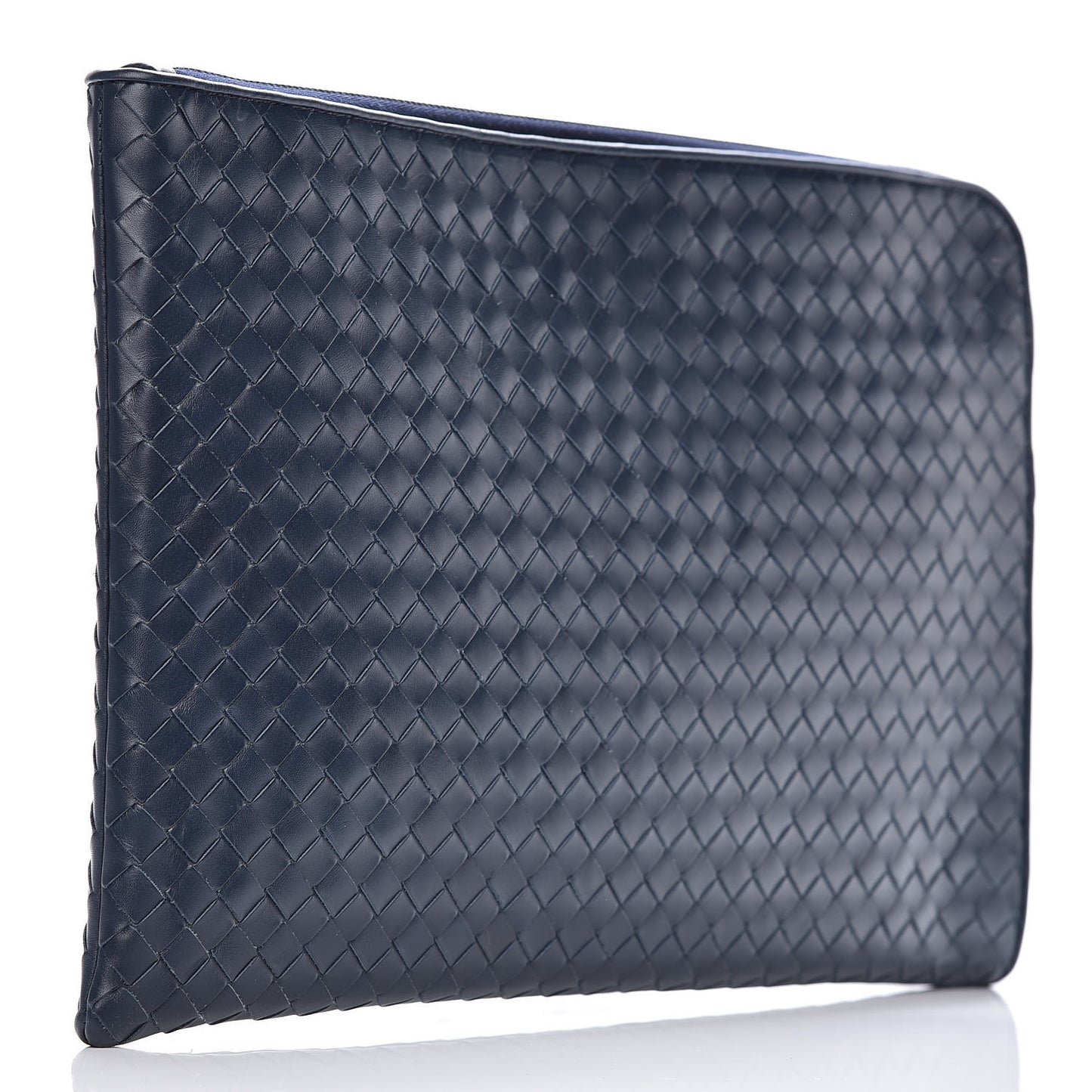 Calfskin Intrecciato Small Document Light Tourmaline