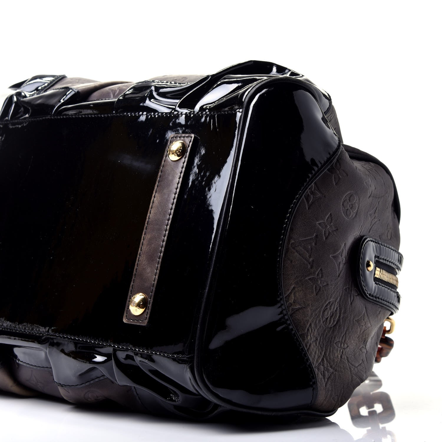 Louis Vuitton Cuir Patent Embossed Monogram Stephen Bag