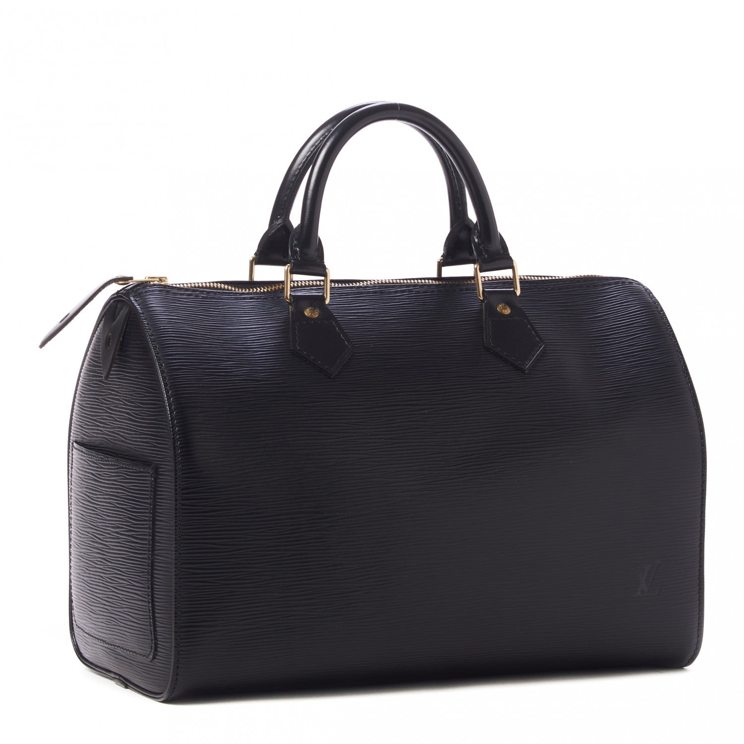Louis Vuitton Epi Speedy 30 Black 3 of 9