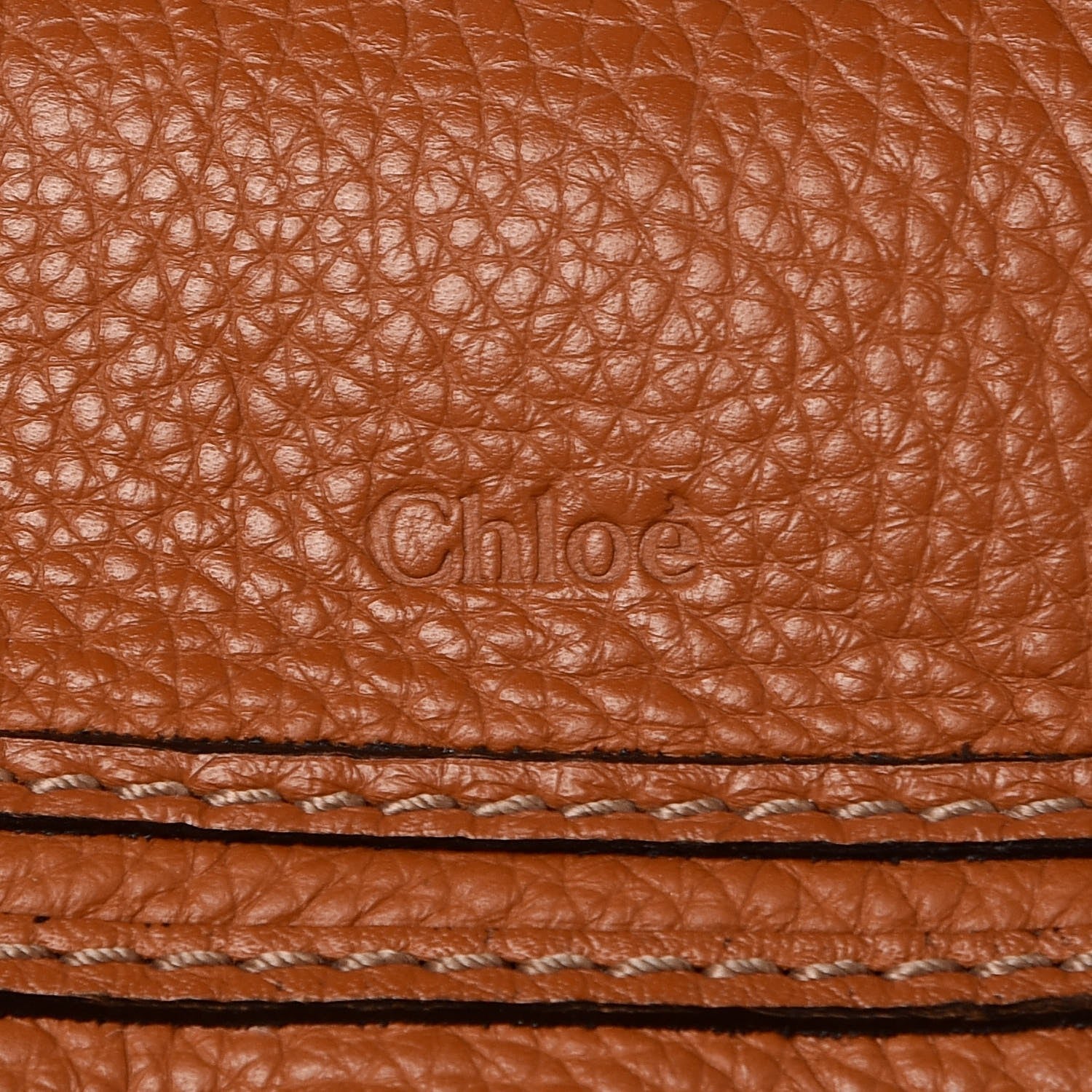Chloe Calfskin Medium Marcie Satchel Tan 7 of 14