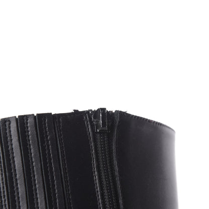 Christian Louboutin Calfskin Bianca Botta 140 Knee Boots 37 Black 9 of 10