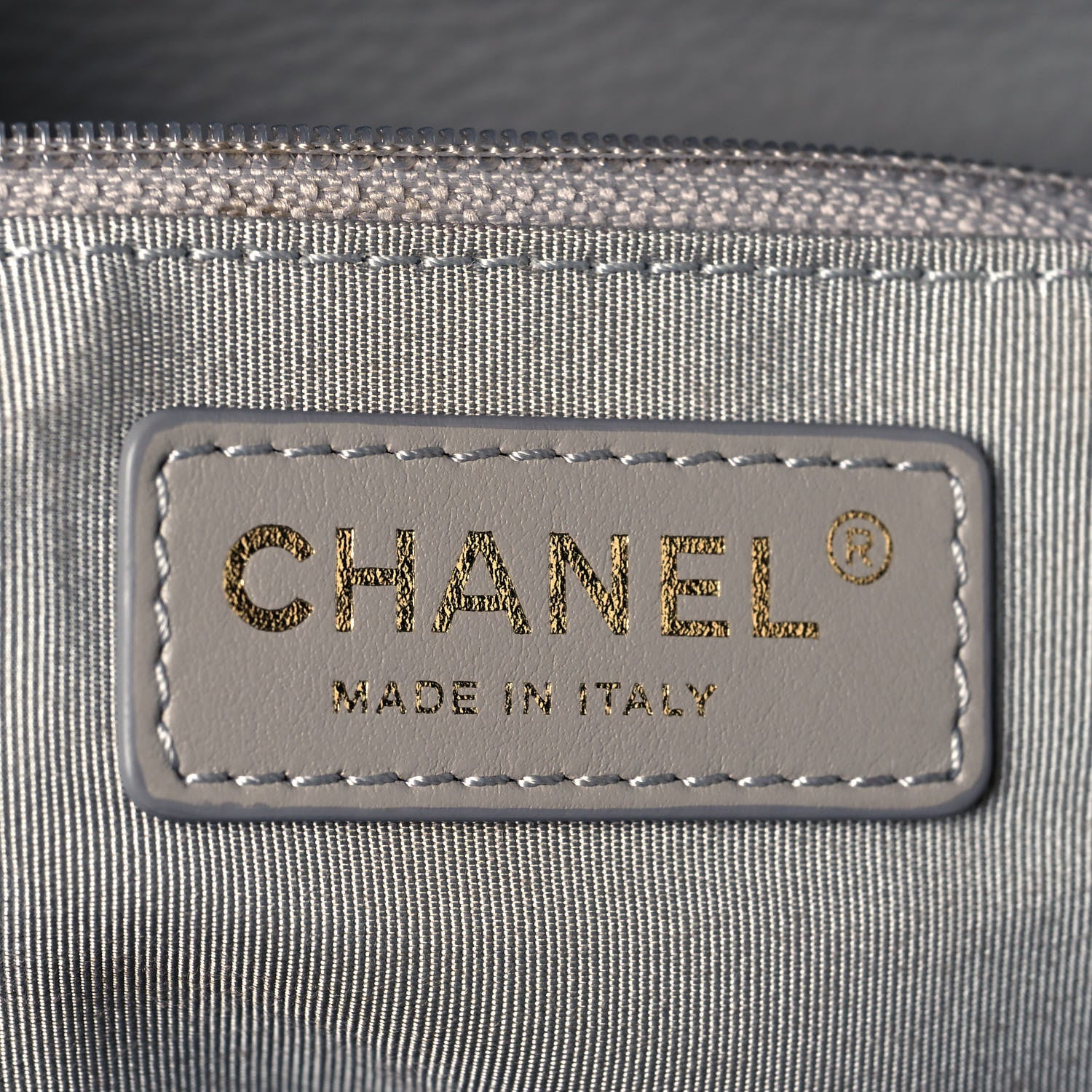 Chanel Bullskin Stitched Medium Shopping Bag Grey 6 of 16