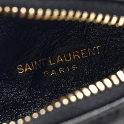 Saint Laurent Lambskin Quilted Berlingo Bag Charm Black 6 of 7