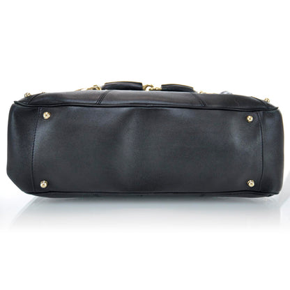 Gucci Leather Large Horsebit Chain Bag Black 5 of 9