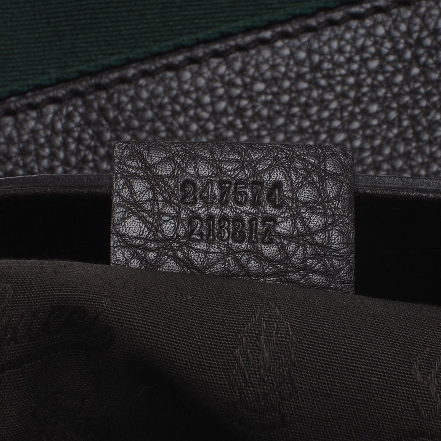Gucci Leather Large Web Heritage Tote Dark Brown 7 of 7
