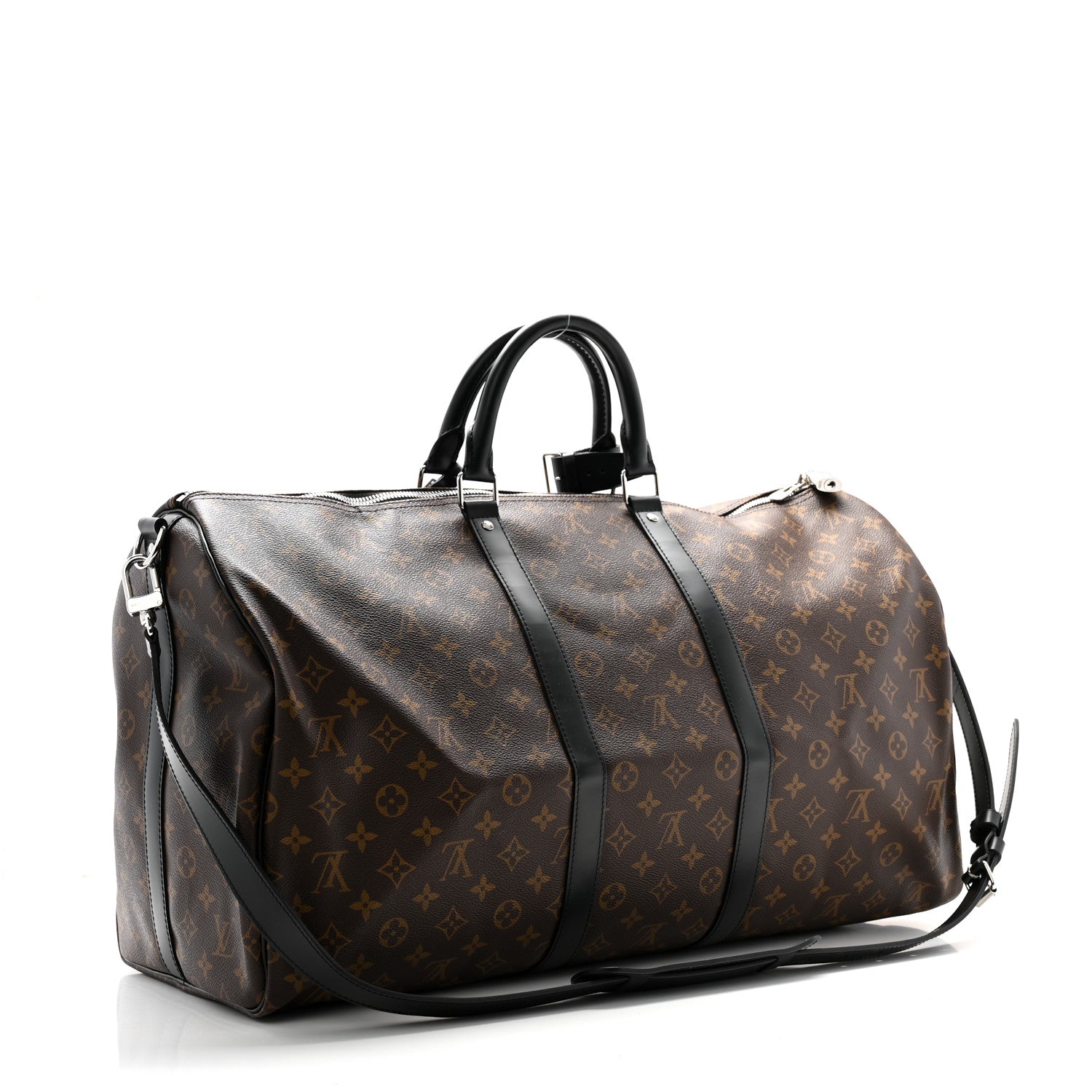 Louis Vuitton Monogram Macassar Keepall Bandouliere 55 2 of 8