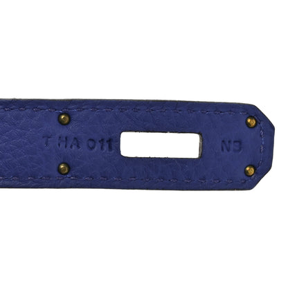 Hermes Togo Birkin 35 Bleu Electrique 7 of 12