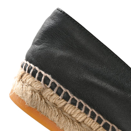 Chanel Lambskin CC Espadrilles 37 Black 8 of 10