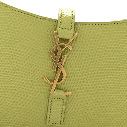 Saint Laurent Calfskin Lizard Embossed Le 5 A 7 Mini Hobo Dull Lime 11 of 11