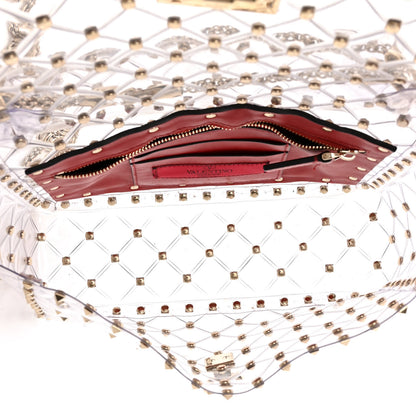 Valentino Garavani PVC Medium Rockstud Spike Shoulder Bag 5 of 12