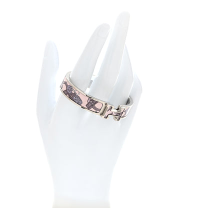 Hermes Enamel Printed Narrow Bride de Cour Clic Clac H Bracelet PM Cosmic 2 of 5