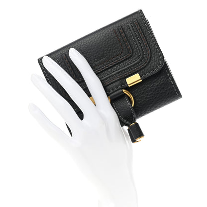 Chloe Grained Calfskin Marcie Square Wallet Black 2 of 8