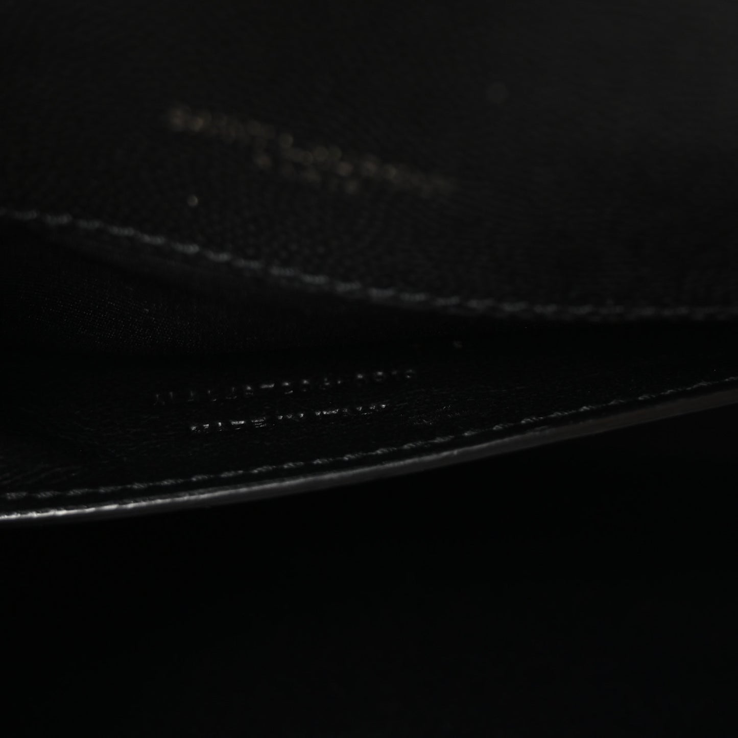 Grain De Poudre Textured Mixed Matelasse Triquilt Medium Monogram Monochrome Satchel Black