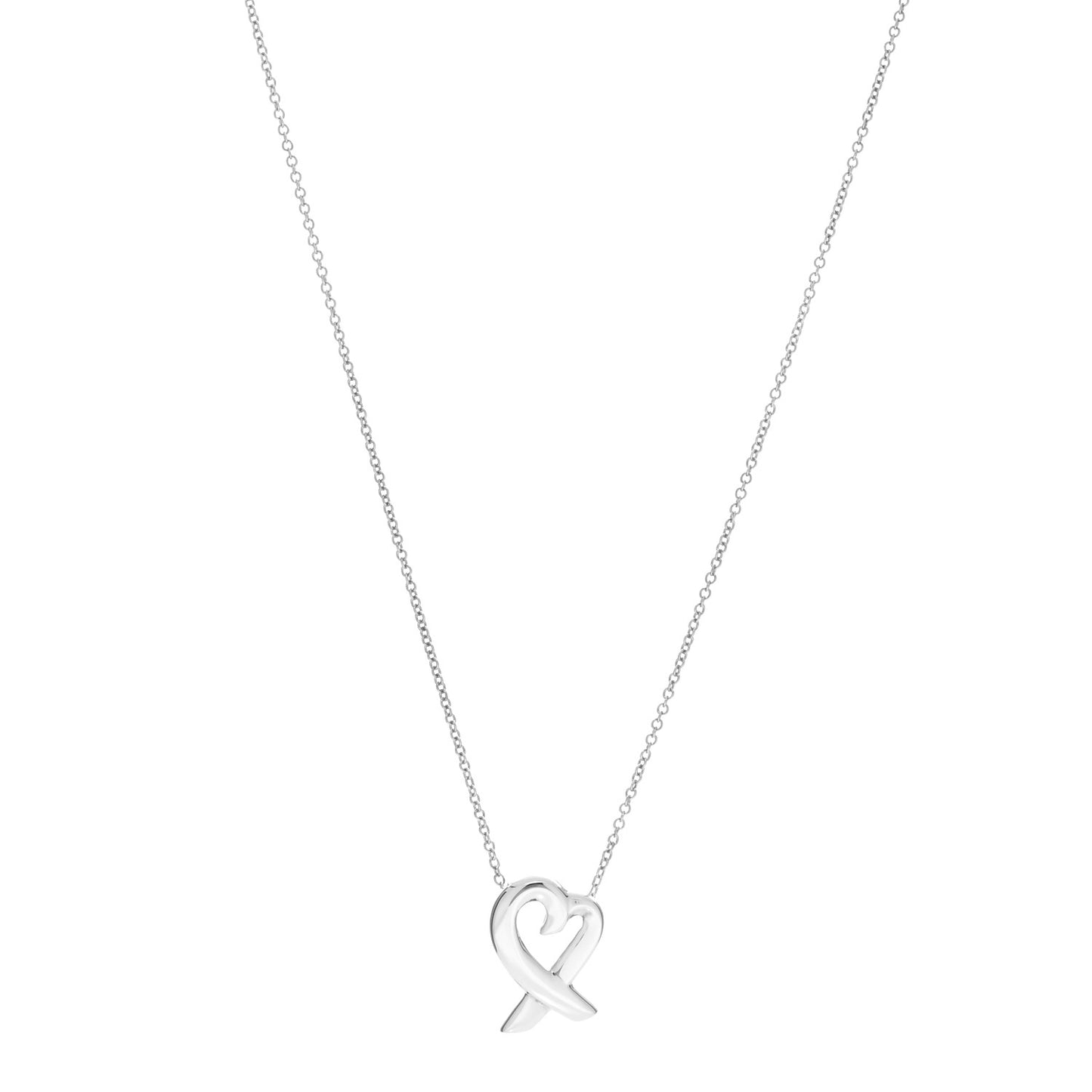 Sterling Silver Small Paloma Picasso Loving Heart Pendant Necklace