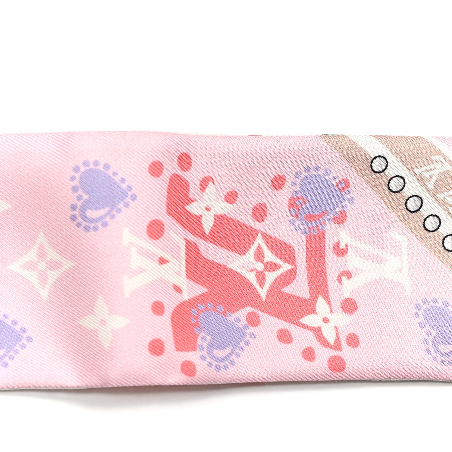 Louis Vuitton Silk Monogram I LV U BB Bandeau Rose 3 of 3