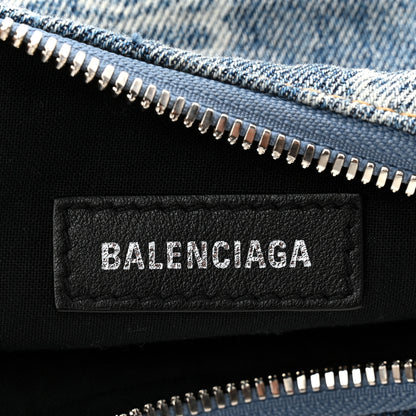 Balenciaga Denim BB Monogram Le Cagole Shoulder Bag XS Blue 7 of 11