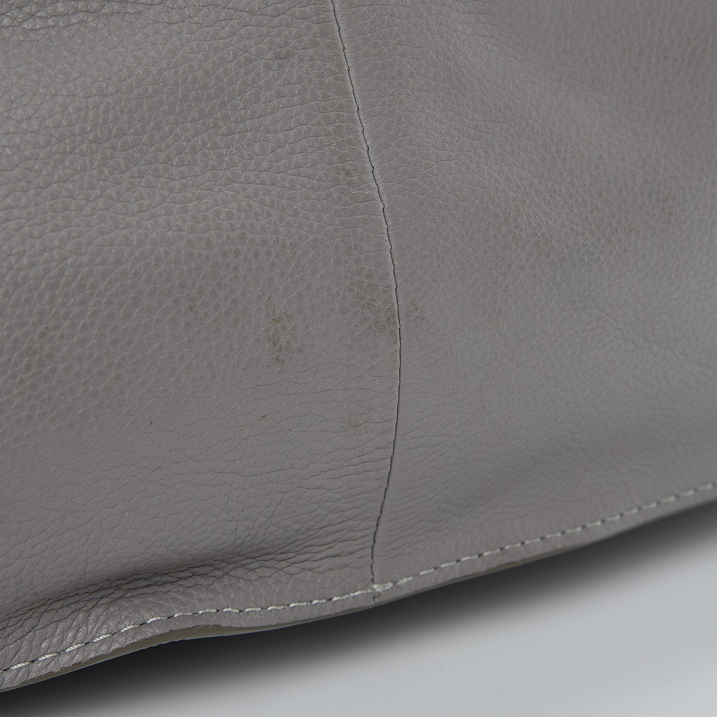 Calfskin Large Marcie Satchel Cashmere Grey