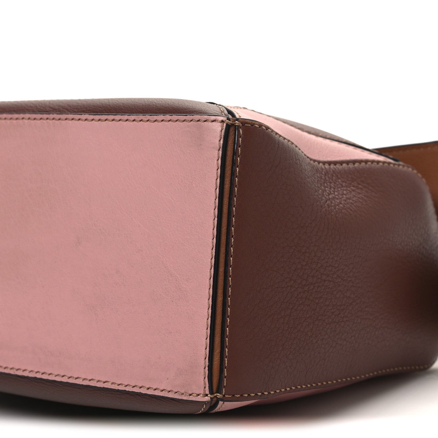 Loewe Calfskin Small Puzzle Bag Tan Medium Pink 9 of 11