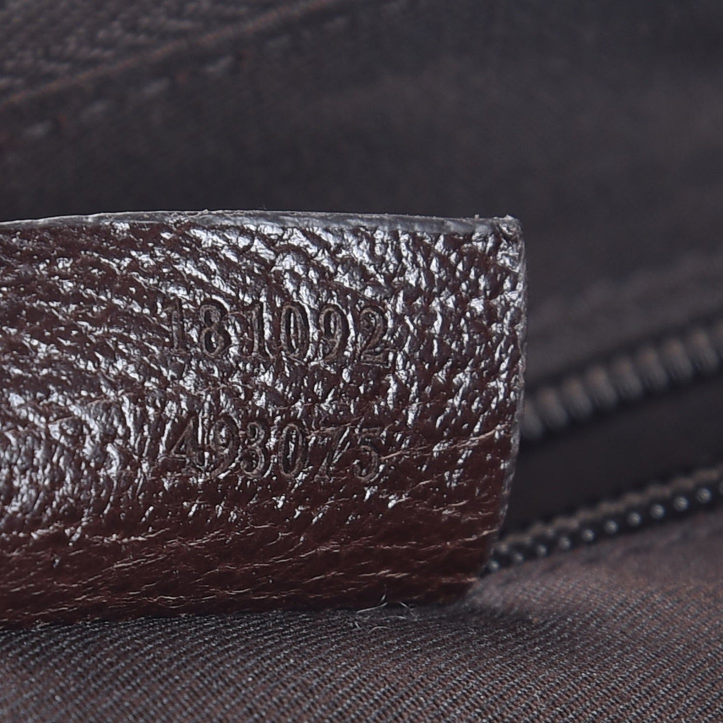 Monogram Web Medium Half Moon Hobo Dark Brown