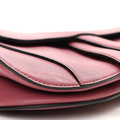 Christian Dior Grained Calfskin Mini Saddle Bag Mallow Rose 4 of 10