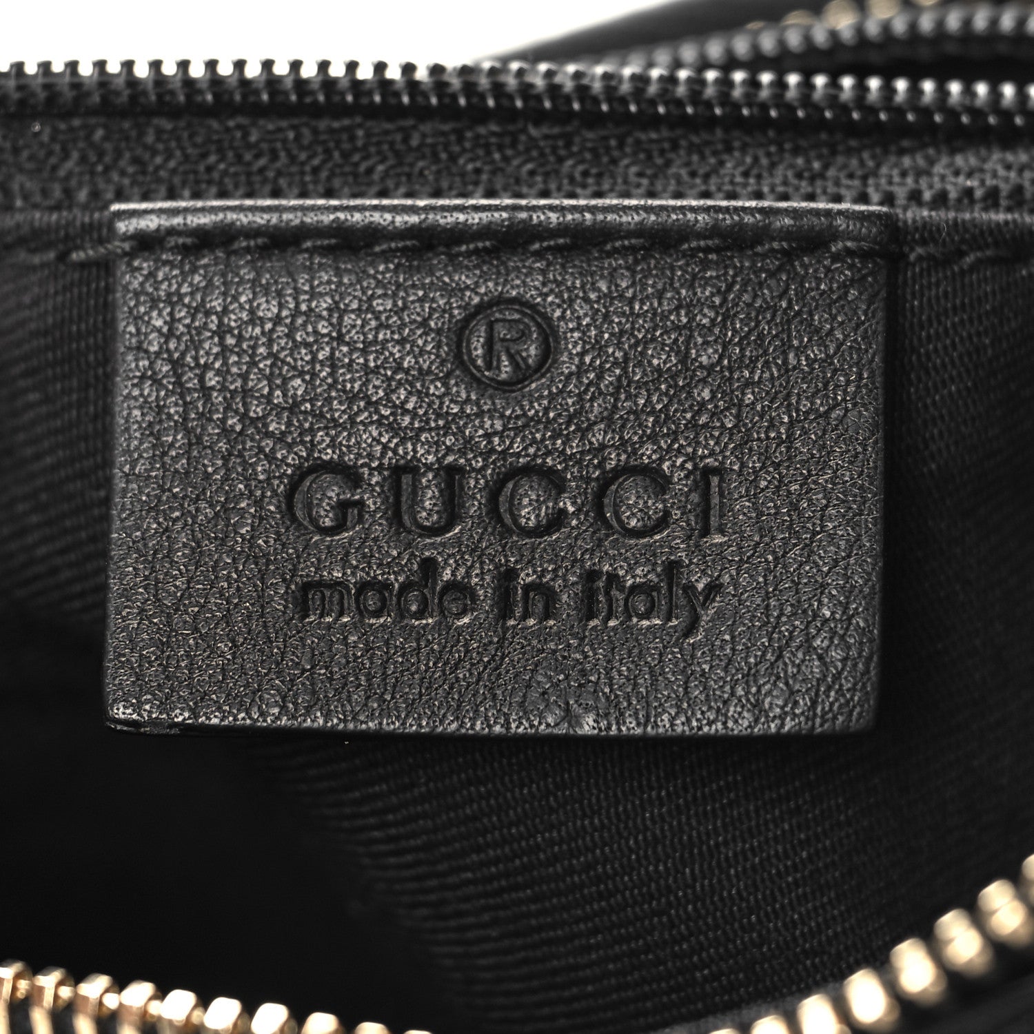 Gucci Monogram Medium D Gold Ring Hobo Black 7 of 11
