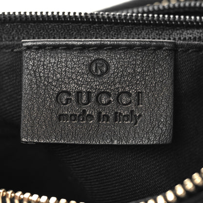 Gucci Monogram Medium D Gold Ring Hobo Black 7 of 11