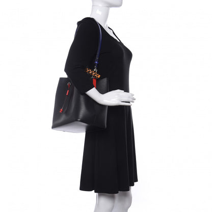 Louis Vuitton Epi Braided NeoNoe MM Black Indigo 2 of 8