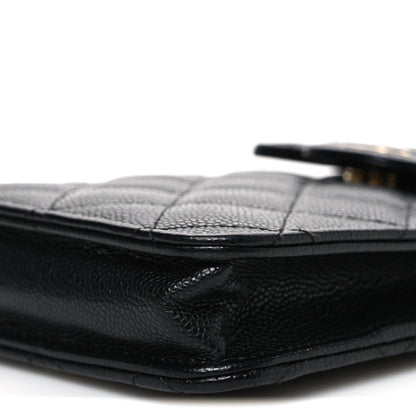 Chanel Caviar Quilted Classic Phone Holder Black 11 of 11