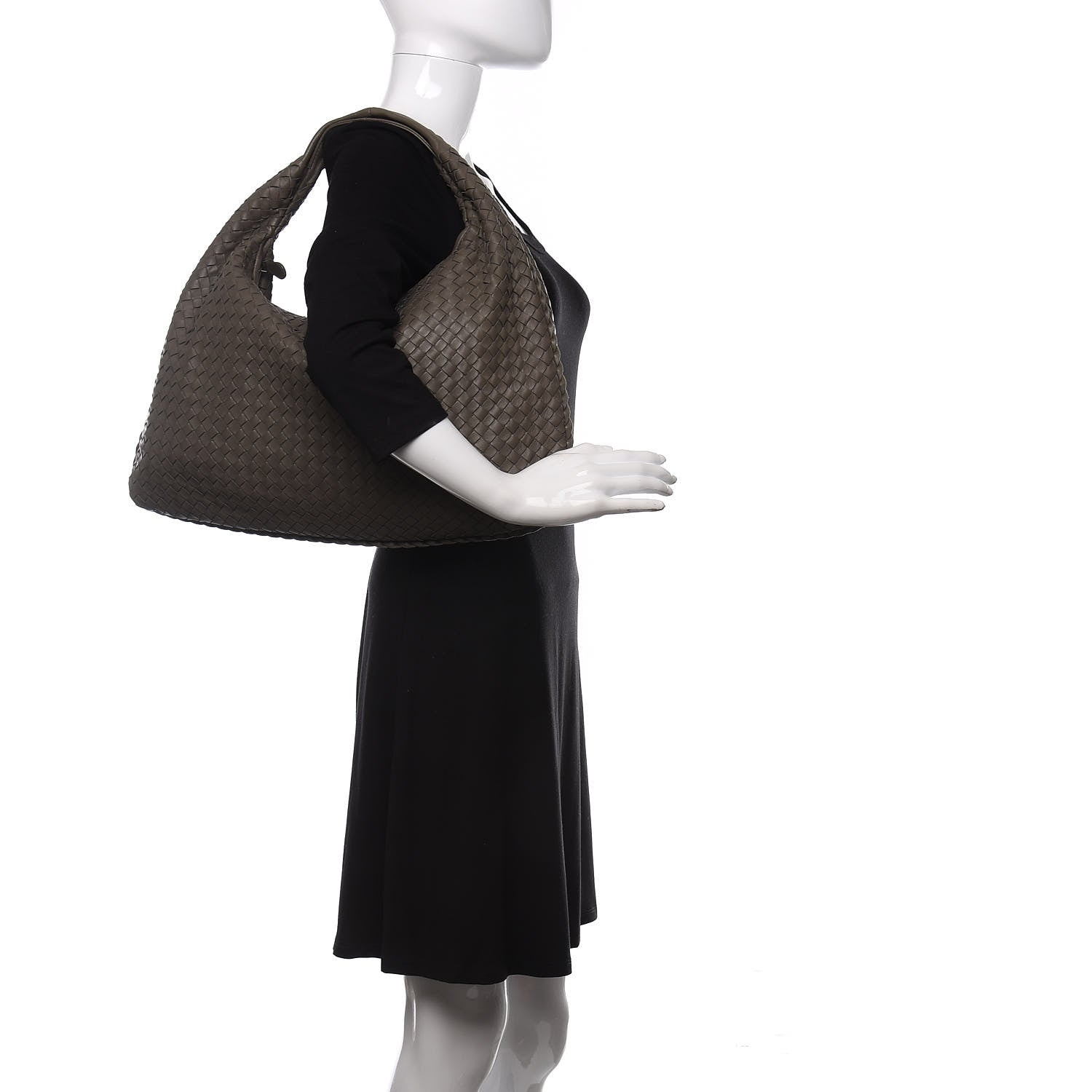 Bottega Veneta Nappa Intrecciato Large Veneta Hobo Steel 2 of 10