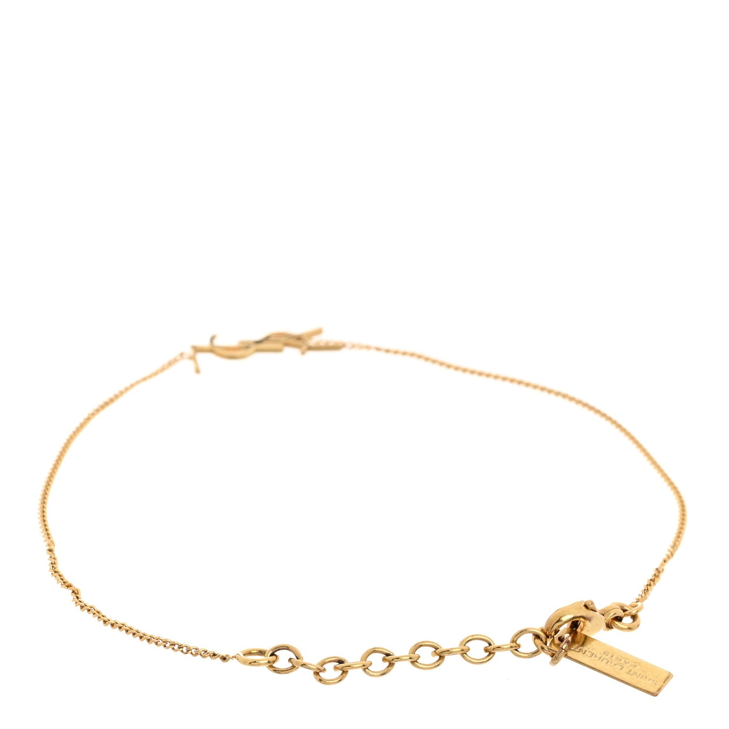 Brass Monogram Charm Bracelet